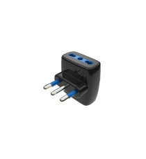 Adattatore a 3 posti nero 16A presa:16A 250V 3-WAY P17/11 spina:16A 250V S17 Potenza:MAX1500W Adattatore a 3 posti nero 16A presa:16A 250V 3-WAY P17/11 spina:16A 250V S17 Potenza:MAX1500W