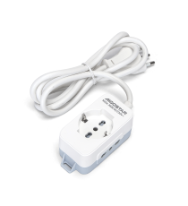 Multipresa ciabatta a 3 posti 16A Cavo 1,5mt  3G1.0mm bianca e grigia presa:16A 250V 1-WAY P40(SHORT) 2-WAY P17/P11