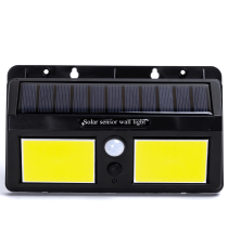 Applique LED COB solare con sensore di movimento nera 1.5W 200lumen 6500K Luce fredda IP65 lampada L192xW43xH115mm