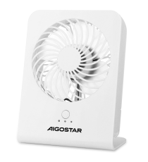 Ventilatore da tavolo potenza 5W, diametro griglia:120mm, ricarica Usb, piccolo e compatto 3 velocità di ventilazione Ventilatore da tavolo potenza 5W, diametro griglia:120mm, ricarica Usb, piccolo e compatto 3 velocità di ventilazione