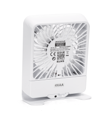 Ventilatore da tavolo potenza 5W, diametro griglia:120mm, ricarica Usb, piccolo e compatto 3 velocità di ventilazione Ventilatore da tavolo potenza 5W, diametro griglia:120mm, ricarica Usb, piccolo e compatto 3 velocità di ventilazione
