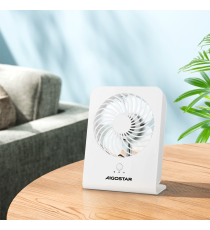 Ventilatore da tavolo potenza 5W, diametro griglia:120mm, ricarica Usb, piccolo e compatto 3 velocità di ventilazione Ventilatore da tavolo potenza 5W, diametro griglia:120mm, ricarica Usb, piccolo e compatto 3 velocità di ventilazione