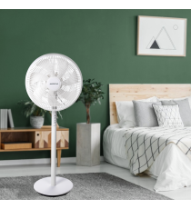Ventilatore a piantana potenza 45W, diametro griglia:400mm, 16 pollici, 7 pale, 3 velocità, Velocità di rotazione:1150 r/min Ventilatore a piantana potenza 45W, diametro griglia:400mm, 16 pollici, 7 pale, 3 velocità, Velocità di rotazione:1150 r/min