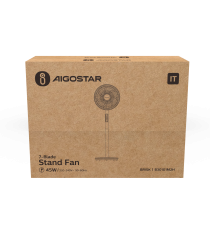 Ventilatore a piantana potenza 45W, diametro griglia:400mm, 16 pollici, 7 pale, 3 velocità, Velocità di rotazione:1150 r/min Ventilatore a piantana potenza 45W, diametro griglia:400mm, 16 pollici, 7 pale, 3 velocità, Velocità di rotazione:1150 r/min