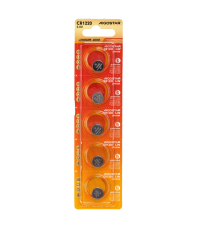 Batteria a bottone CR1220 3V 5pz al Litio - alta qualità, di grande durata - Dimensioni: L12.5xW12.5xH2.0mm Batteria a bottone CR1220 3V 5pz al Litio - alta qualità, di grande durata - Dimensioni: L12.5xW12.5xH2.0mm