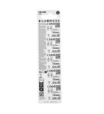 Batteria a bottone CR1220 3V 5pz al Litio - alta qualità, di grande durata - Dimensioni: L12.5xW12.5xH2.0mm Batteria a bottone CR1220 3V 5pz al Litio - alta qualità, di grande durata - Dimensioni: L12.5xW12.5xH2.0mm