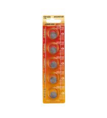 Batteria a bottone CR1632 3V 5pz al Litio - alta qualità, di grande durata - Dimensioni: L16xW16xH3.2mm Batteria a bottone CR1632 3V 5pz al Litio - alta qualità, di grande durata - Dimensioni: L16xW16xH3.2mm