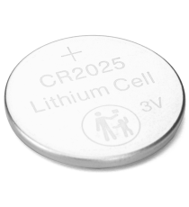 Batteria a bottone CR2025 3V 5pz al Litio - alta qualità, di grande durata - Dimensioni: L20xW20xH2.5mm