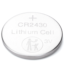 Batteria a bottone CR2430 3V 5pz al Litio - alta qualità, di grande durata - Dimensioni: L24.5xW24.5xH3.0mm Batteria a bottone CR2430 3V 5pz al Litio - alta qualità, di grande durata - Dimensioni: L24.5xW24.5xH3.0mm