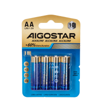 Batteria alcalina stilo AA LR6 1.5V 4pz alta qualità, di grande durata - Senza mercurio e rispettoso dell'ambiente Batteria alcalina stilo AA LR6 1.5V 4pz alta qualità, di grande durata - Senza mercurio e rispettoso dell'ambiente