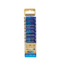 Batteria alcalina stilo AA LR6 1.5V 12pz alta qualità, di grande durata - Senza mercurio e rispettoso dell'ambiente Batteria alcalina stilo AA LR6 1.5V 12pz alta qualità, di grande durata - Senza mercurio e rispettoso dell'ambiente