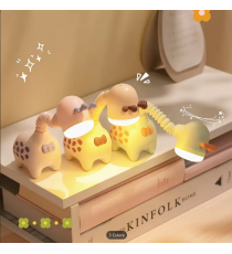 Lampada da scrivania retrattile giraffa,beige con ricarica usb, Innovativo design con collo allungabile, luce notturna Lampada da scrivania retrattile giraffa,beige con ricarica usb, Innovativo design con collo allungabile, luce notturna