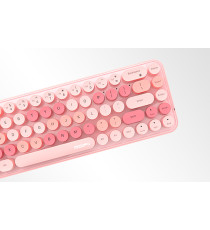 Set tastiera con mouse wireless pink Mofii - Tasti in rilievo, Design compatto e portatile - tasto on-off - fino a 10mt Set tastiera con mouse wireless pink Mofii - Tasti in rilievo, Design compatto e portatile - tasto on-off - fino a 10mt