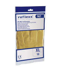 Coppia di guanti in lattice non felpato R92 - tg XL - giallo - Reflexx Coppia di guanti in lattice non felpato R92 - tg XL - giallo - Reflexx