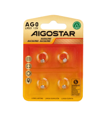 Batteria a bottone LR69 LR521 AG0 4pz 1.5V - alta qualità, di grande durata - Dimensioni: L5.8xW5.8xH2.15mm Batteria a bottone LR69 LR521 AG0 4pz 1.5V - alta qualità, di grande durata - Dimensioni: L5.8xW5.8xH2.15mm