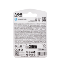 Batteria a bottone LR69 LR521 AG0 4pz 1.5V - alta qualità, di grande durata - Dimensioni: L5.8xW5.8xH2.15mm Batteria a bottone LR69 LR521 AG0 4pz 1.5V - alta qualità, di grande durata - Dimensioni: L5.8xW5.8xH2.15mm