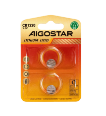 Batteria a bottone CR1220 3V 2pz al Litio - alta qualità, di grande durata - Dimensioni: L12.5xW12.5xH2.0mm Batteria a bottone CR1220 3V 2pz al Litio - alta qualità, di grande durata - Dimensioni: L12.5xW12.5xH2.0mm