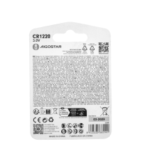 Batteria a bottone CR1220 3V 2pz al Litio - alta qualità, di grande durata - Dimensioni: L12.5xW12.5xH2.0mm Batteria a bottone CR1220 3V 2pz al Litio - alta qualità, di grande durata - Dimensioni: L12.5xW12.5xH2.0mm