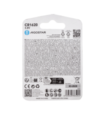 Batteria a bottone CR1620 3V 2pz al Litio - alta qualità, di grande durata - Dimensioni: L16xW16xH2.0mm Batteria a bottone CR1620 3V 2pz al Litio - alta qualità, di grande durata - Dimensioni: L16xW16xH2.0mm
