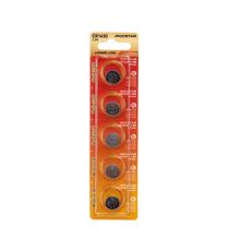 Batteria a bottone CR1620 3V 5pz al Litio - alta qualità, di grande durata - Dimensioni: L16xW16xH2.0mm Batteria a bottone CR1620 3V 5pz al Litio - alta qualità, di grande durata - Dimensioni: L16xW16xH2.0mm