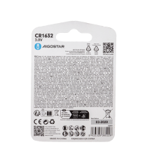 Batteria a bottone CR1632 3V 2pz al Litio - alta qualità, di grande durata - Dimensioni: L16xW16xH3.2mm Batteria a bottone CR1632 3V 2pz al Litio - alta qualità, di grande durata - Dimensioni: L16xW16xH3.2mm