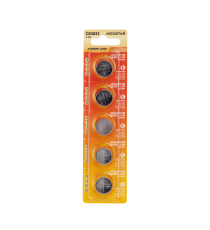 Batteria a bottone CR2032 3V 5pz al Litio - alta qualità, di grande durata - Dimensioni: L20xW20xH3.2mm Batteria a bottone CR2032 3V 5pz al Litio - alta qualità, di grande durata - Dimensioni: L20xW20xH3.2mm