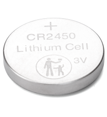 Batteria a bottone CR2450 3V 5pz al Litio - alta qualità, di grande durata - Dimensioni: L24.5xW24.5xH5.0mm Batteria a bottone CR2450 3V 5pz al Litio - alta qualità, di grande durata - Dimensioni: L24.5xW24.5xH5.0mm