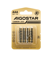 Batteria zinco-carbone mini stilo AAA LR03 1.5V 4pz alta qualità, di grande durata - Senza mercurio e rispettoso dell'ambiente Batteria zinco-carbone mini stilo AAA LR03 1.5V 4pz alta qualità, di grande durata - Senza mercurio e rispettoso dell'ambiente