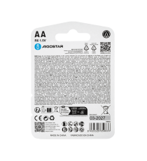 Batteria zinco-carbone stilo AA LR6 1.5V 4pz alta qualità, di grande durata - Senza mercurio e rispettoso dell'ambiente Batteria zinco-carbone stilo AA LR6 1.5V 4pz alta qualità, di grande durata - Senza mercurio e rispettoso dell'ambiente