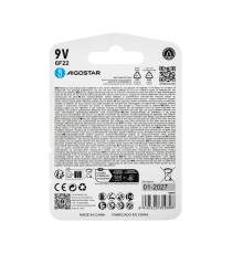 Batteria zinco-carbone 6F22 9V 1.5V 1pz alta qualità, di grande durata - Senza mercurio e rispettoso dell'ambiente Batteria zinco-carbone 6F22 9V 1.5V 1pz alta qualità, di grande durata - Senza mercurio e rispettoso dell'ambiente