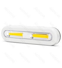 Luce led per armadio 17,8cm 100lm luce fredda 6500K, 0.95W, on/off tramite pressione sulla luce, funzionamento a batteria!