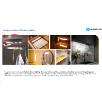 Luce led per armadio con sensore 17,8cm 80lm luce calda 3000K, 0.85W, on/off automatico tramite sensore, rilevamento fino a 5mt!