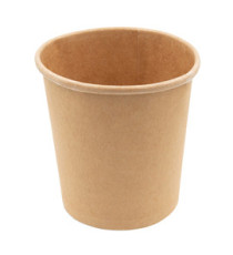 Bowl per zuppe monouso - 480 ml - cartoncino - avana - Signor Bio - conf. 25 pezzi Bowl per zuppe monouso - 480 ml - cartoncino - avana - Signor Bio - conf. 25 pezzi