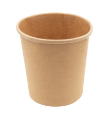 Bowl per zuppe monouso - 480 ml - cartoncino - avana - Signor Bio - conf. 25 pezzi Bowl per zuppe monouso - 480 ml - cartoncino - avana - Signor Bio - conf. 25 pezzi