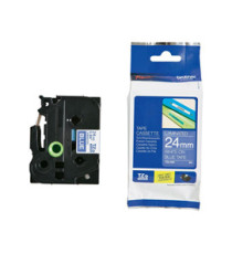 Brother - Nastro -  Bianco/Blu - TZE555 - 24mm x 8mt Brother - Nastro -  Bianco/Blu - TZE555 - 24mm x 8mt