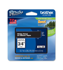 Brother - Nastro -  Bianco/Nero - TZE345 - 18mm x 8mt Brother - Nastro -  Bianco/Nero - TZE345 - 18mm x 8mt