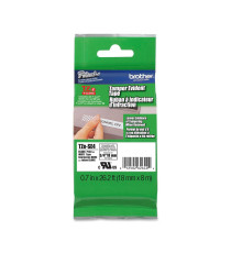 Brother - Nastro di sicurezza - bero/Bianco - TZES4 - 18mm x 8mt Brother - Nastro di sicurezza - bero/Bianco - TZES4 - 18mm x 8mt