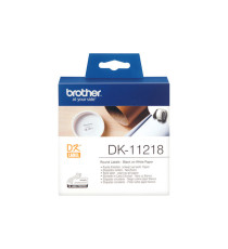 Brother - Rotolo 1000 Etichette circolari adesive diam. 24 mm - DK-11218 Brother - Rotolo 1000 Etichette circolari adesive diam. 24 mm - DK-11218
