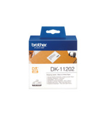 Brother - Rotolo 300 Etichette 62 x 100 mm - Nero/Bianco - DK-11202 Brother - Rotolo 300 Etichette 62 x 100 mm - Nero/Bianco - DK-11202