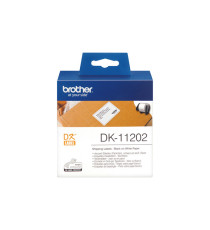 Brother - Rotolo 300 Etichette 62 x 100 mm - Nero/Bianco - DK-11202 Brother - Rotolo 300 Etichette 62 x 100 mm - Nero/Bianco - DK-11202