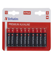 Pila stilo AA - 1,5V - alcaline - 49875 - Verbatim - blister 10 pezzi Pila stilo AA - 1,5V - alcaline - 49875 - Verbatim - blister 10 pezzi