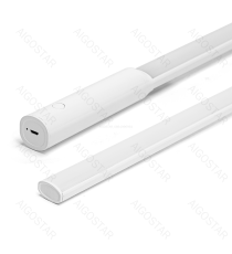 Lampada led per armadio con sensore 5W 400lm luce fredda 5700k con ricarica USB, Dimensioni L450xD26 mm,on/off auto con sensore