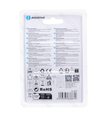 Luce notturna quadrata con sensore di movimento 30 lumen, luce fredda 6500K, 0.44W, a batteria, Distanza di rilevamento 2-5mt Luce notturna quadrata con sensore di movimento 30 lumen, luce fredda 6500K, 0.44W, a batteria, Distanza di rilevamento 2-5mt