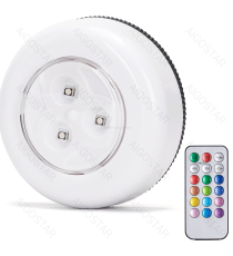 Luce notturna con sensore night/day con telecomando RGB 6500K, 0.54W, funzionamento a batteria