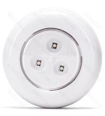 Luce notturna con sensore night/day con telecomando RGB 6500K, 0.54W, funzionamento a batteria