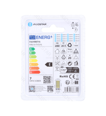 Lampadina led E14 7W attacco E14 770 lumen luce fredda 6500K, D19xH71 mm CRI 80+ Equivalenza incandescente: 58W Lampadina led E14 7W attacco E14 770 lumen luce fredda 6500K, D19xH71 mm CRI 80+ Equivalenza incandescente: 58W