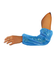 Coprimaniche monouso - 40 cm - LDPE - azzurro - Worker - conf. 100 pezzi Coprimaniche monouso - 40 cm - LDPE - azzurro - Worker - conf. 100 pezzi
