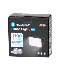 Flood light LED antiabbagliamento 10W 1100 lumen,luce fredda 6500K IP65 faro led Dimensioni: L102xW96xH35mm