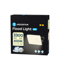 Flood light LED antiabbagliamento 30W 3300 lumen,luce naturale 4000K IP65 faro led Dimensioni: L152xW131xH35 mm