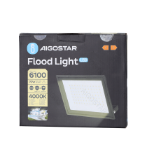 Flood light LED 70W 6100 lumen,luce naturale 4000K IP65 faro led Dimensioni:L230xW193xH27mm Equivalenza incandesc. 280W Serie05